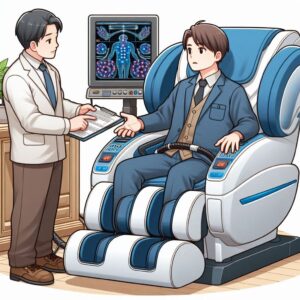 フジ医療器 マッサージチェア 合皮ボロボロ