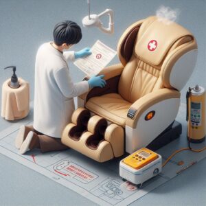 フジ医療器 マッサージチェア 合皮ボロボロ